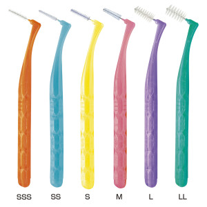 歯間ブラシ　アングル　アクア　４本入×５　Ｌ